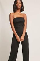 Forever21 Strapless Tie-back Jumpsuit
