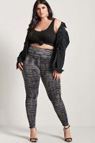 Forever21 Plus Size Active Abstract Print Leggings