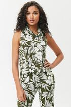 Forever21 Tropical Floral Print Tank Top