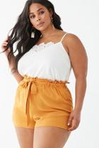 Forever21 Plus Size Belted Paperbag Shorts