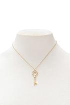 Forever21 Heart-shaped Key Pendant Necklace