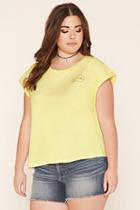 Forever21 Plus Women's  Plus Size You Wish Graphic Tee
