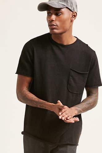 Forever21 Rolled Sweater-knit Tee