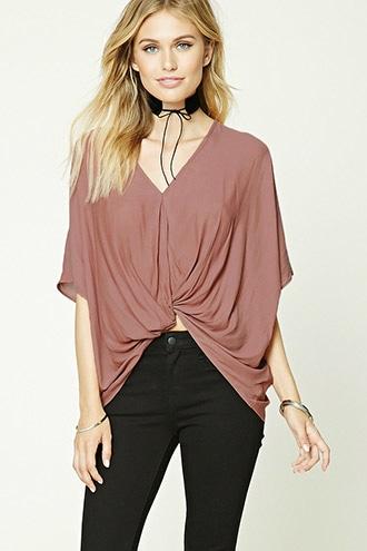 Love21 Women's  Amber Contemporary Batwing Top
