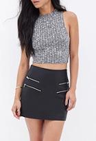 Forever21 Zippered Faux Leather Skirt
