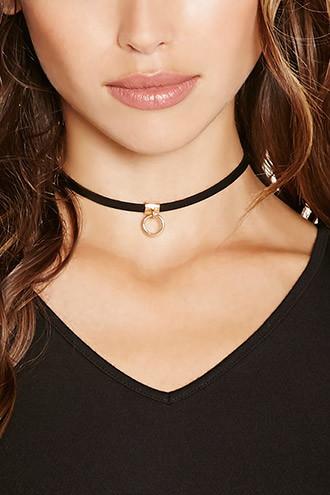 Forever21 Hoop Charm Choker