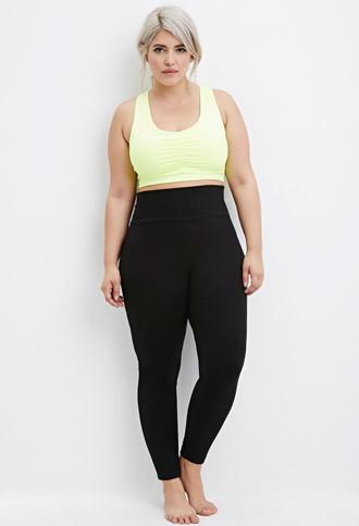 Forever21 Plus Women's  Black Plus Size Classic Leggings