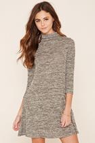 Forever21 Women's  Heather Grey Marled Knit Dress