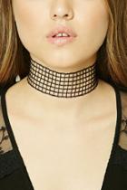 Forever21 Sheer Grid Choker