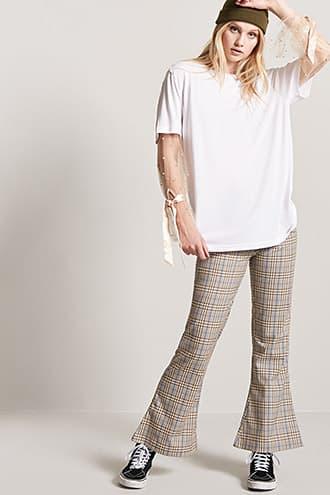 Forever21 Glen Plaid Flare Pants
