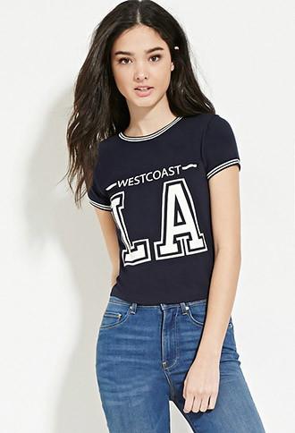 Forever21 Women's  West Coast La Graphic Tee