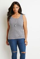 Forever21 Plus Women's  Classic Heathered Tank