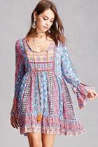 Forever21 Abstract Peasant Dress