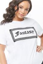Forever21 Plus Size Fantasy Graphic Crop Top