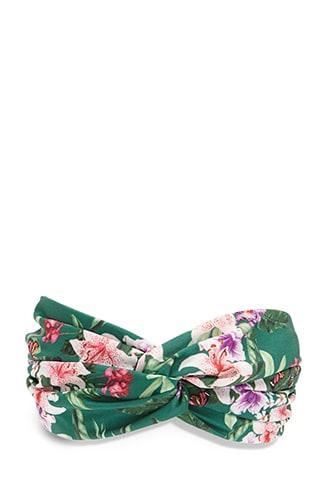 Forever21 Satin Floral & Butterfly Print Headband