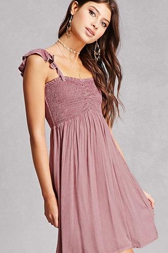 Forever21 Boho Me Washed Mini Dress