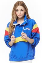 Forever21 Club Sail Usa Graphic Colorblock Anorak