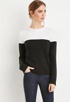 Forever21 Colorblocked Fuzzy Sweater