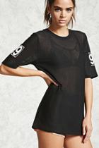 Forever21 Active Perforated Graphic Top