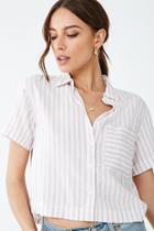 Forever21 Linen-blend Striped Shirt