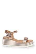 Forever21 Striped Trim Wedges
