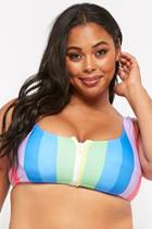 Forever21 Plus Size Striped High-waist Bikini Bottoms