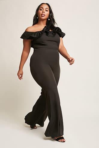 Forever21 Plus Size Ruffle Jumpsuit