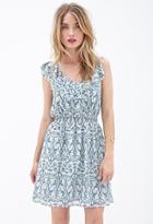 Forever21 Viney Floral Flounce Dress