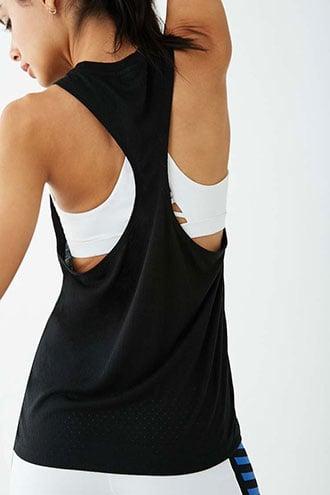 Forever21 Active Perforated-back Tank Top
