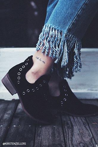 Forever21 Faux Suede Cutout Booties