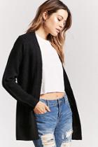 Forever21 Longline Ribbed Open-front Cardigan