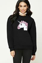 Forever21 Embroidered Unicorn Sweatshirt