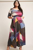 Forever21 Plus Size Geometric Knit Maxi Dress