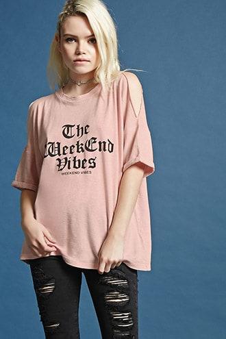 Forever21 Weekend Vibes Graphic Tee