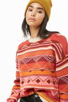 Forever21 Colorful Geo Print Sweater