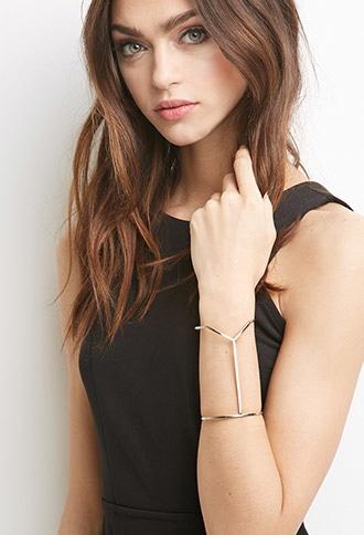 Forever21 Linear V-notch Cuff