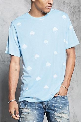 Forever21 Rain Cloud Print Tee