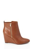 Forever21 Faux Leather Wedge Booties