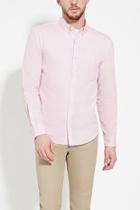 21 Men Men's  Pink Textured Woven Shirt
