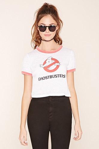 Forever21 Women's  Ghostbusters Graphic Tee