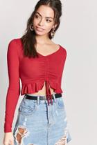 Forever21 Crop Ruffle Top