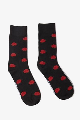 Forever21 Men Steve Madden Rose Crew Socks