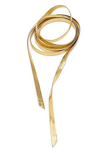 Forever21 Gold Faux Leather Choker