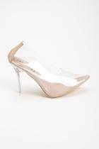Forever21 Translucent Pointed Pumps