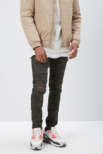 Forever21 Waimea Camo Print Skinny Jeans