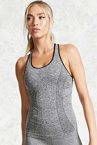 Forever21 Active Marled Tank Top