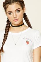 Forever21 Women's  Love Strawberry Much Tee