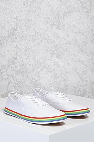 Forever21 Rainbow Stripe Sneakers