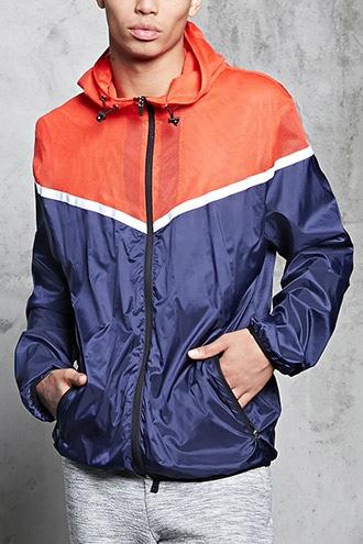 Forever21 Mesh-paneled Windbreaker