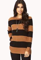 Forever21 Striped Geo Pattern Sweater
